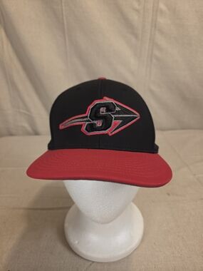 Champro Baseball Cap Hat Black Red Perforated L-XL